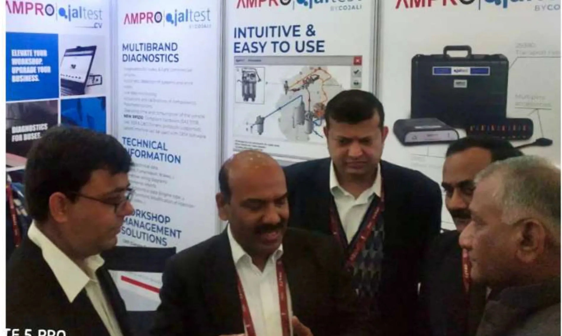 AMPRO team presenting Jaltest diagnostics at ICEPTI Manekshaw Center 2020, Delhi